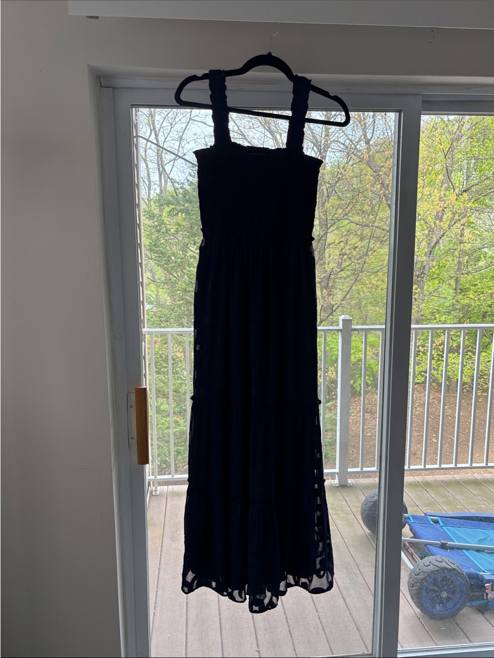 Lilly Pulitzer Dark Navy Smocked Maxi Dress